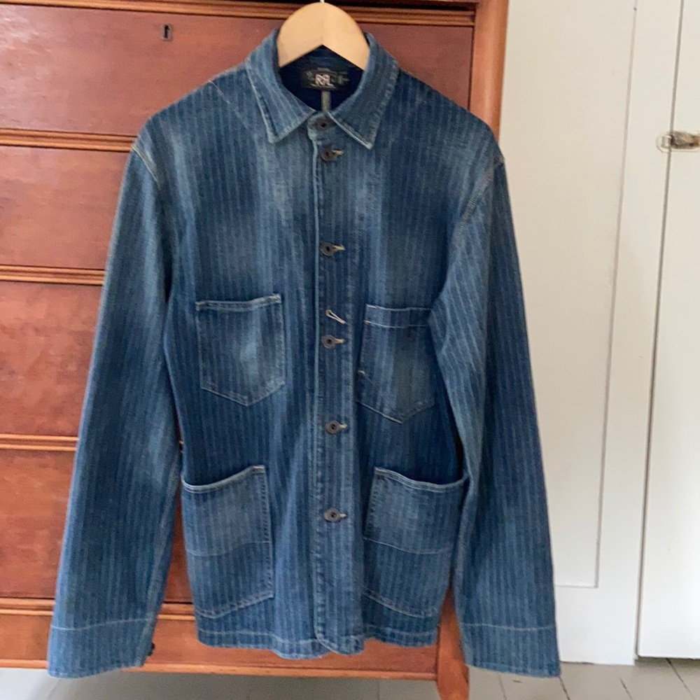 Double RL RRL Indigo Workwear Chore Jacket size M
